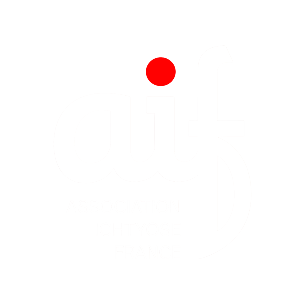 logo de L'association Ichtyose France blanc